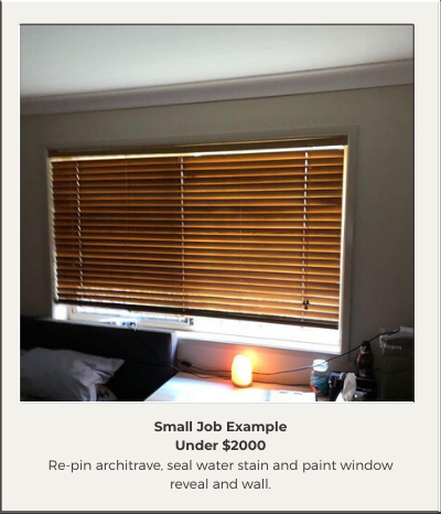 Small Job Example - Under $2000